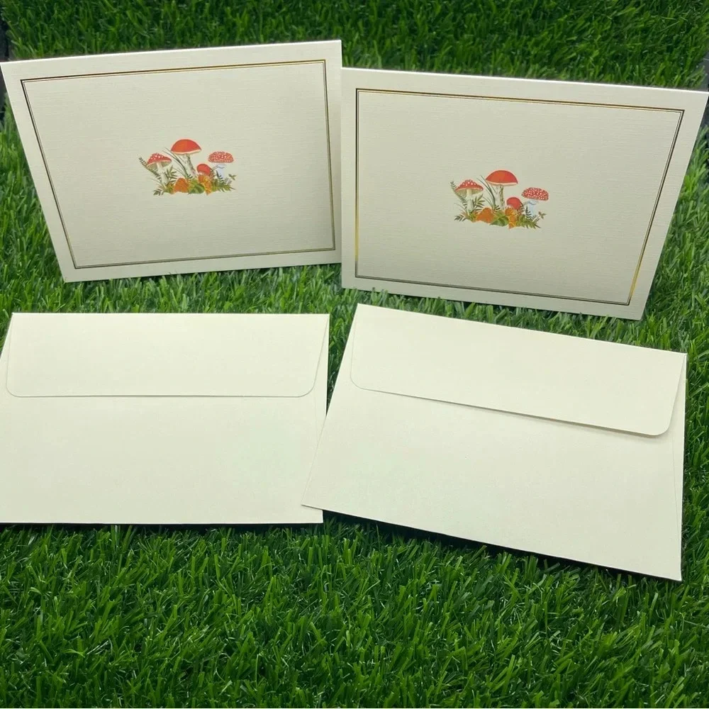 Unique Deluxe Mushroom Stationery Set in Keepsake Gift Box, New, Limited 💝 🍄